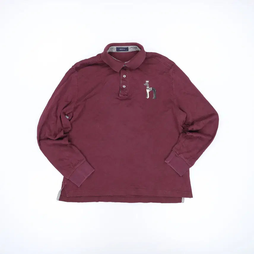 [BUNJANG] Hazzys Long-Sleeve Polo Shirt / 110 헤지스 긴팔 카라티 0414H1