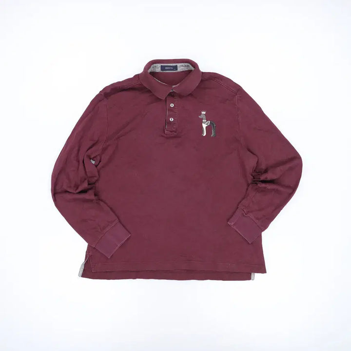 [BUNJANG] Hazzys Long-Sleeve Polo Shirt / 110 헤지스 긴팔 카라티 0414H1