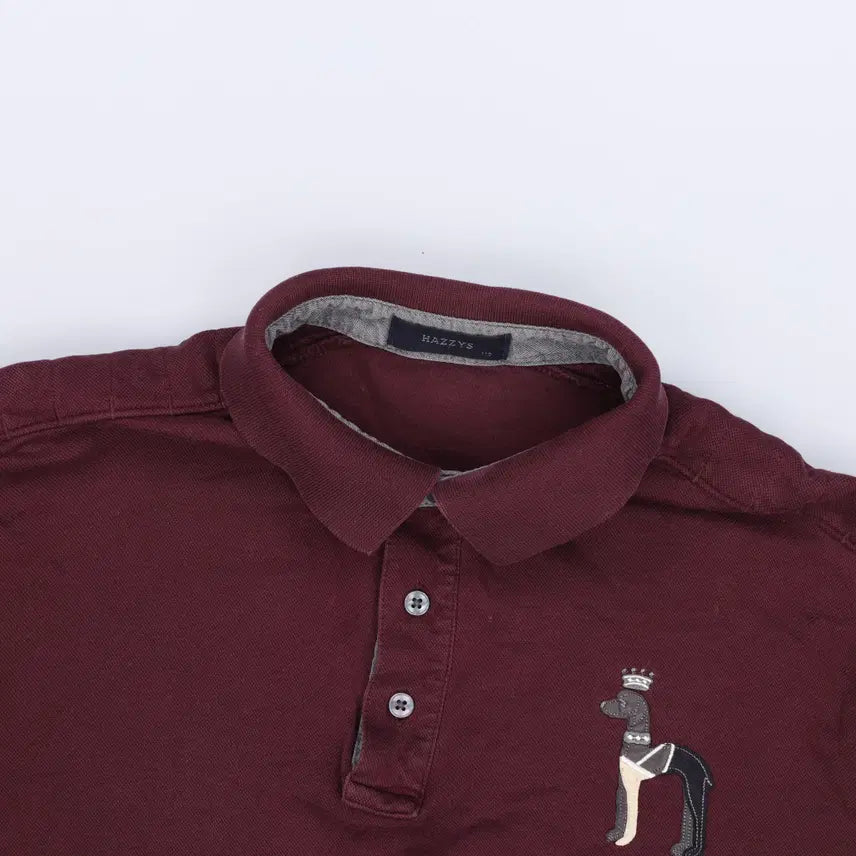 [BUNJANG] Hazzys Long-Sleeve Polo Shirt / 110 헤지스 긴팔 카라티 0414H1