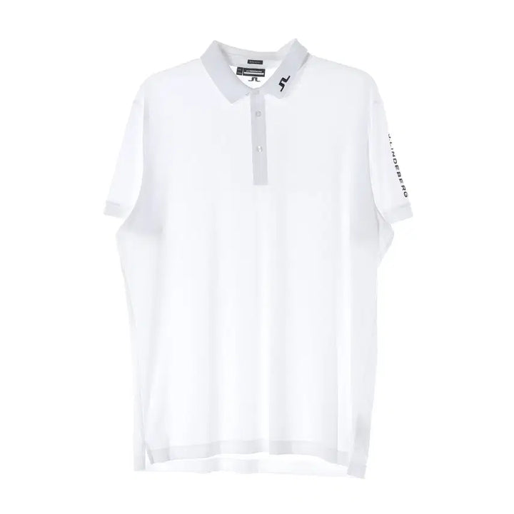 [BUNJANG] J.Lindeberg Regular Fit Logo Embroidered Short Sleeve Polo T-Shirt / 제이린드버그 레귤러핏 로고 자수 반팔 폴로 티셔츠