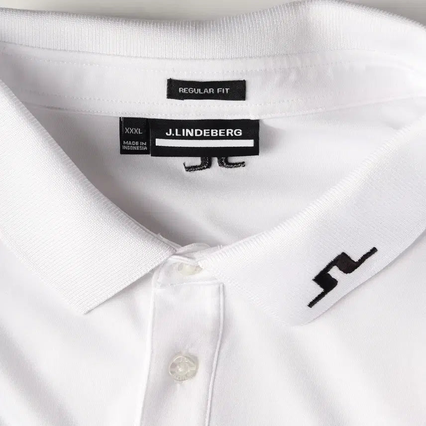 [BUNJANG] J.Lindeberg Regular Fit Logo Embroidered Short Sleeve Polo T-Shirt / 제이린드버그 레귤러핏 로고 자수 반팔 폴로 티셔츠