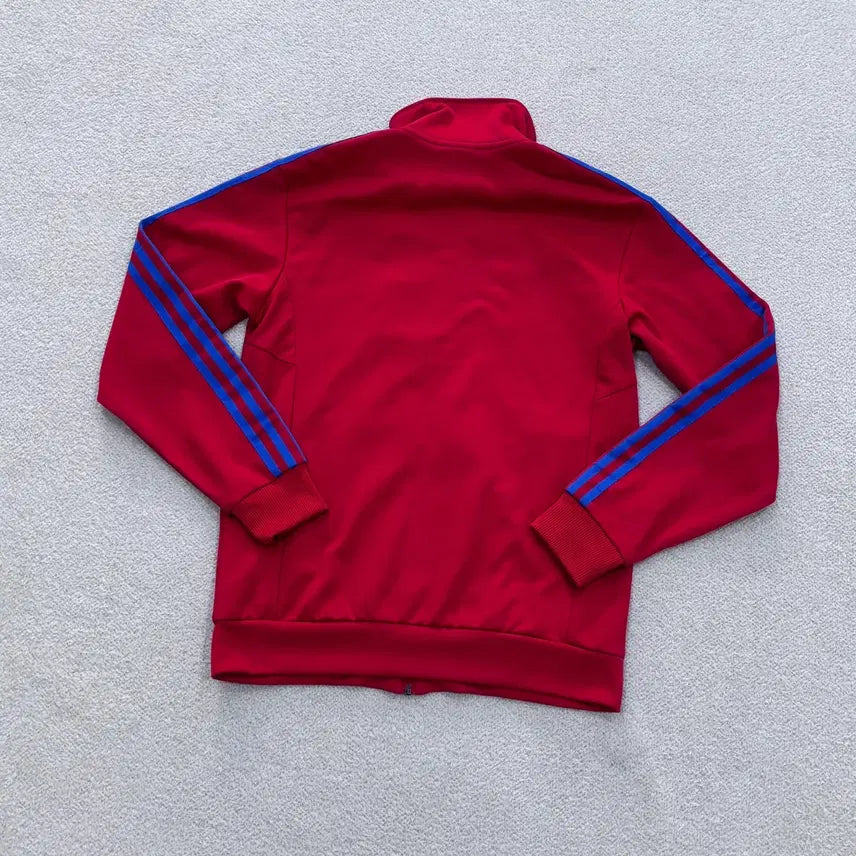 [BUNJANG] Adidas Red Track Top Zip-Up Jacket / 95 아디다스 레드 트랙탑 집업 자켓 0429E
