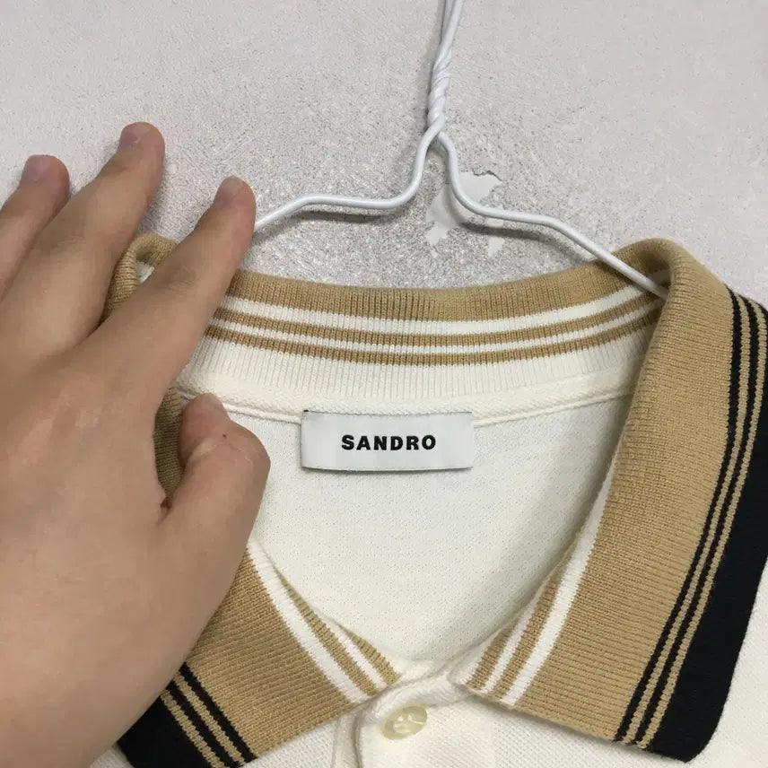 [BUNJANG] Sandro Homme PK Short Sleeve T-Shirt Size 105 / SANDRO 산드로 옴므 PK 반팔 티셔츠 105