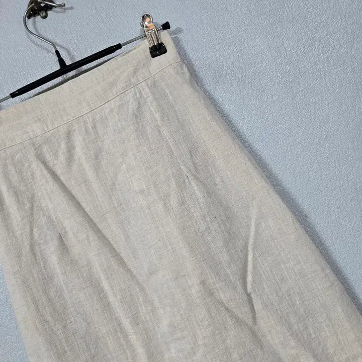 [BUNJANG] Linen Side Slit Skirt (Size 55-66) / 옆트임 린넨 스커트 55~66
