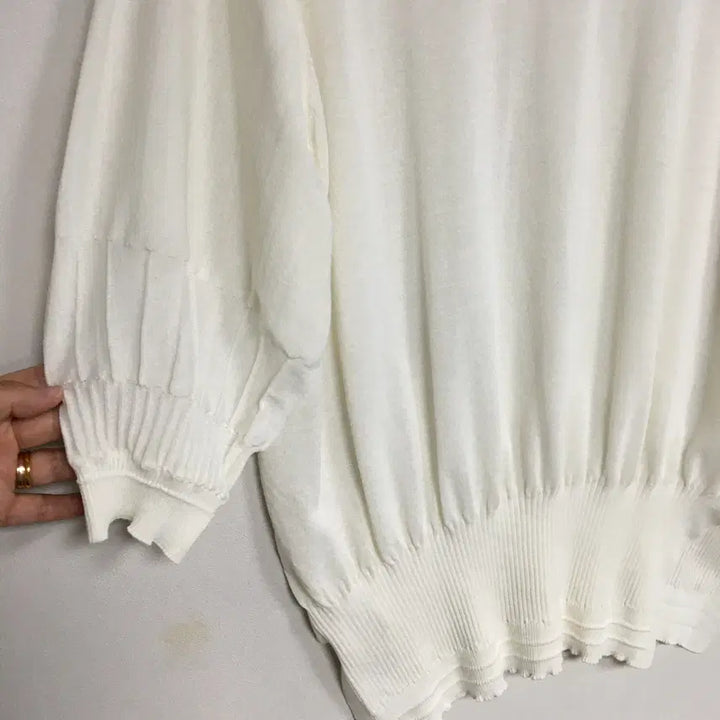 [BUNJANG] KUHO Puff Short Sleeve Knit 66 / KUHO 구호 퍼프 반팔 니트 66