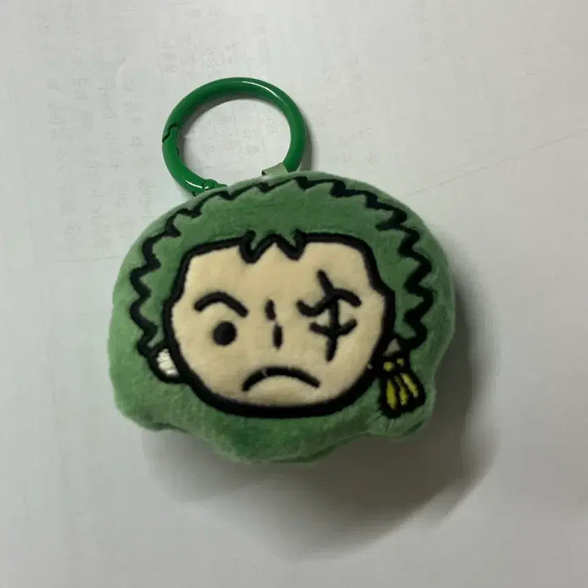[BUNJANG] One Piece Zoro Mini Plush Keychain / 원피스 조로 미니소 인형 키링