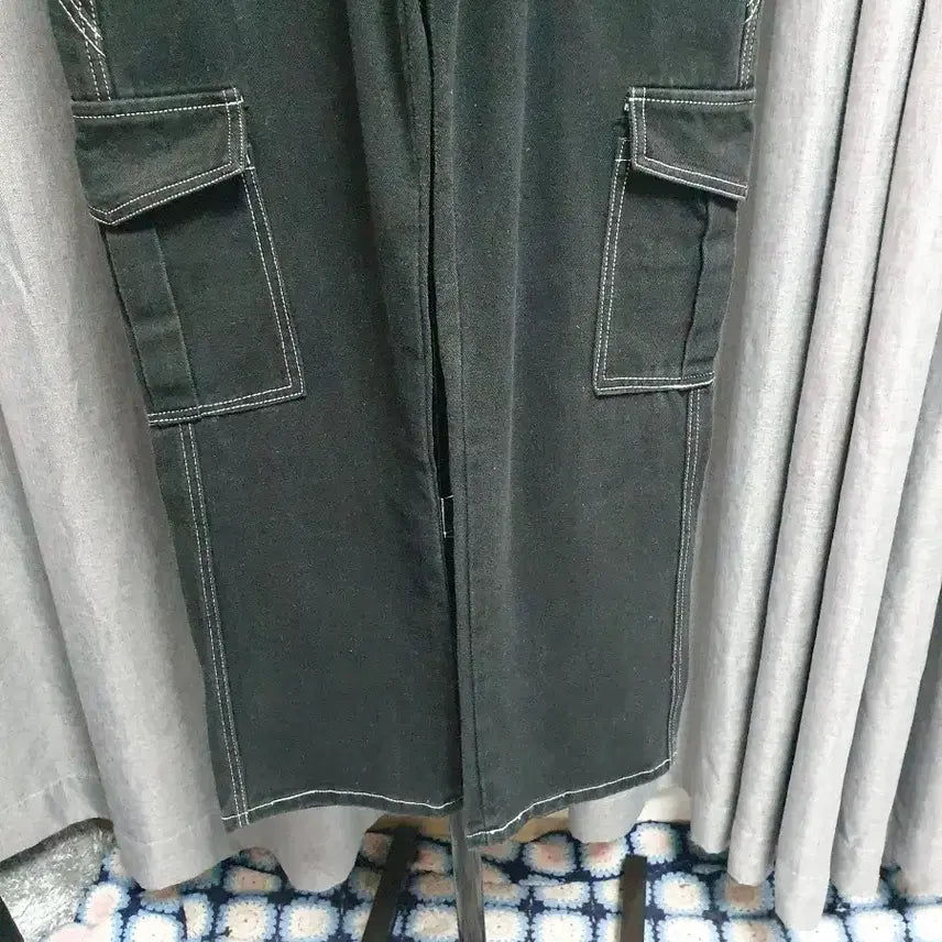 [BUNJANG] M Stitch Banding Black Jeans / M스티치 밴딩 블랙진