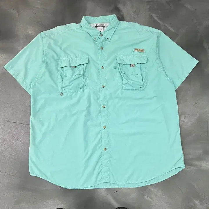 [BUNJANG] Columbia Two Pocket Work Shirt / 컬럼비아 투포켓 워크 셔츠 y16510