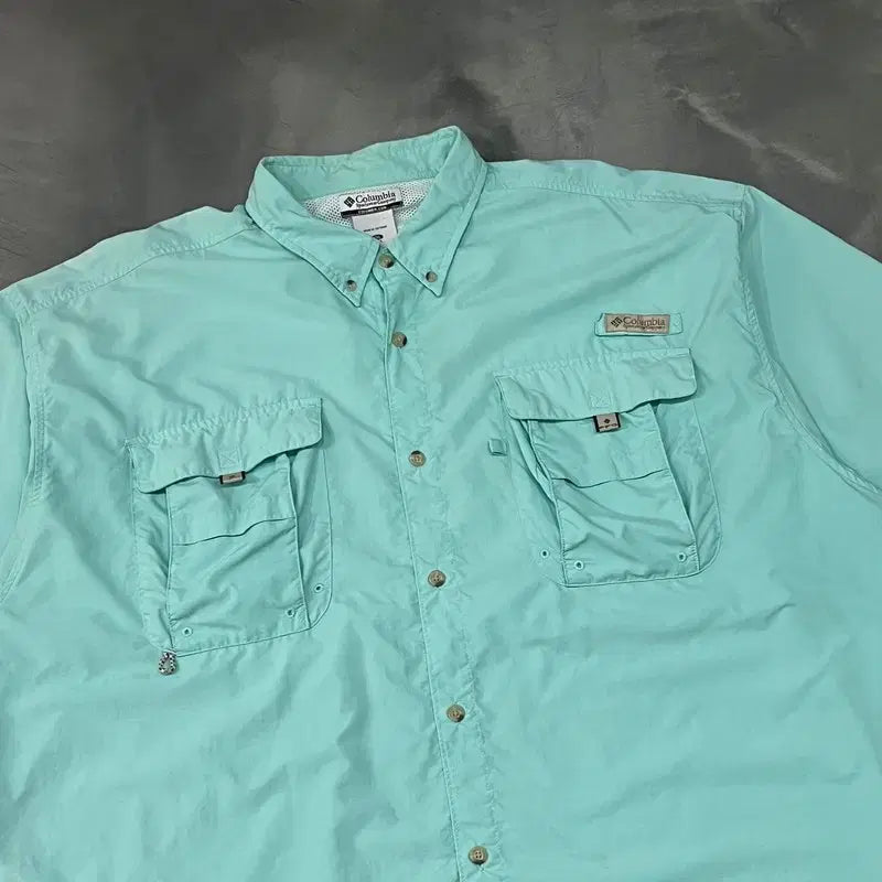 [BUNJANG] Columbia Two Pocket Work Shirt / 컬럼비아 투포켓 워크 셔츠 y16510