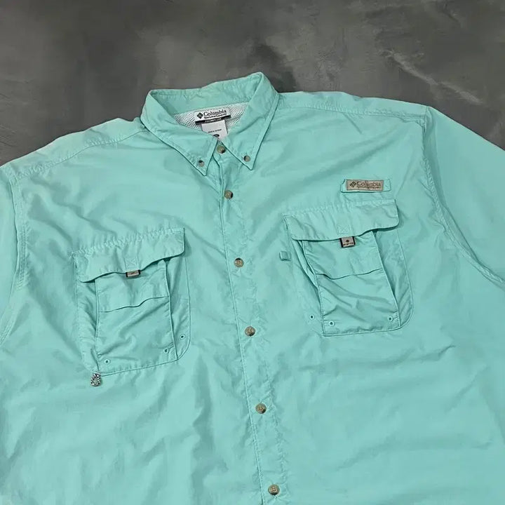 [BUNJANG] Columbia Two Pocket Work Shirt / 컬럼비아 투포켓 워크 셔츠 y16510