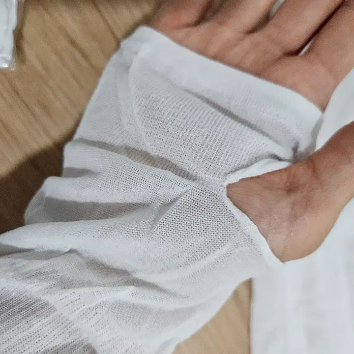 [BUNJANG] White Hand Cover Arm Sleeves (Set of 1) / 손등형 팔토시 흰색 1세트 새거,