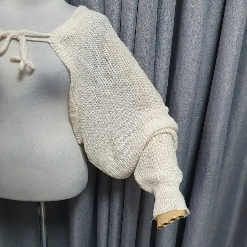 [BUNJANG] Bolero Ribbon Cardigan / 볼레로 리본끈 가디건