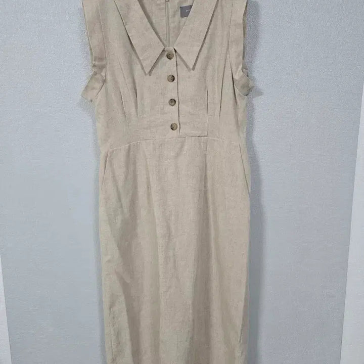 [BUNJANG] GN Linen Sleeveless Dress / GN 카라 린넨 민소매원피스 66
