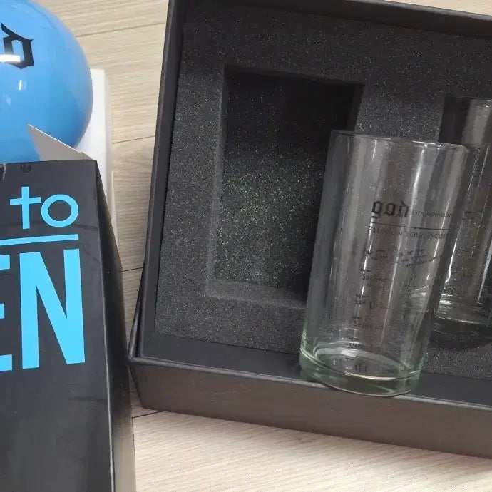 [BUNJANG] god to MEN Glass Cup Set + Lightstick / god to MEN 유리컵 세트 + 응원봉