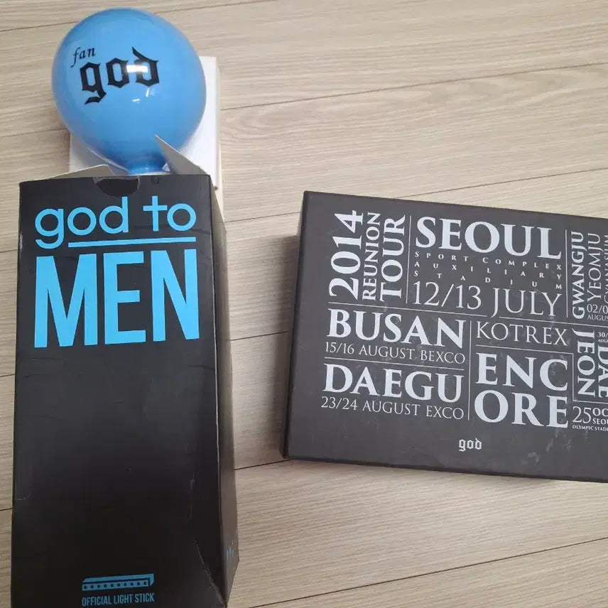 [BUNJANG] god to MEN Glass Cup Set + Lightstick / god to MEN 유리컵 세트 + 응원봉