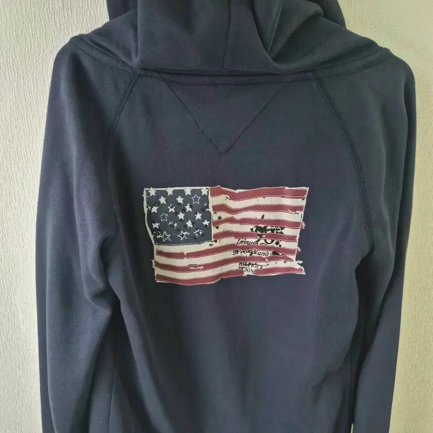 [BUNJANG] Tommy Hilfiger Navy Hoodie Zip-Up M / 타미힐피거 네이비 후드집업