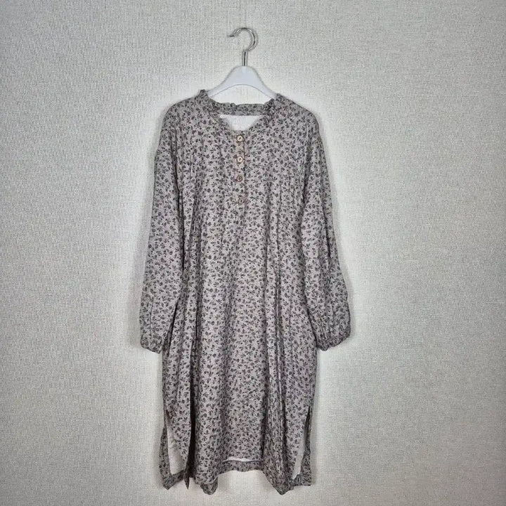 [BUNJANG] 100% Cotton Blue Leaf Pattern Dress / 