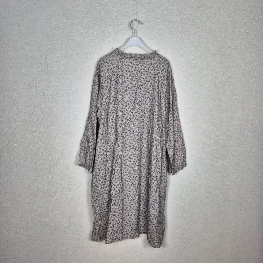 [BUNJANG] 100% Cotton Blue Leaf Pattern Dress / 