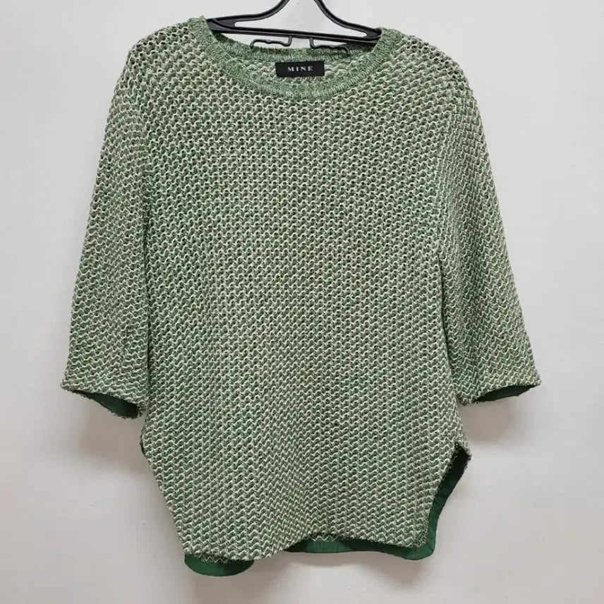 [BUNJANG] Mine Half Sleeve Knit T-Shirt / 한섬 마인 반팔니트