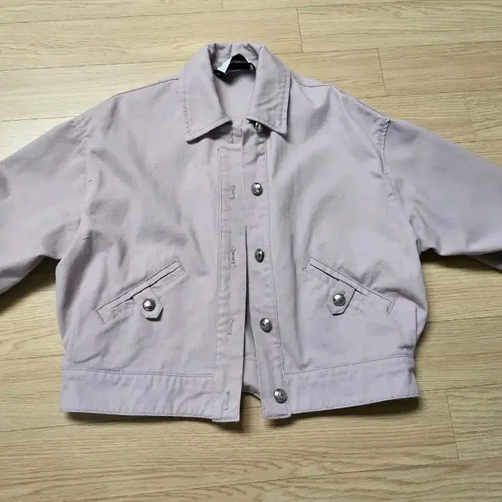[BUNJANG] Karl Lagerfeld Della By Metal Button Denim Jumper / [새상품] 칼라거펠드 델라비 메탈버튼 데님 점퍼