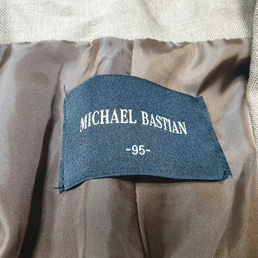 [BUNJANG] MICHEL BASTIEN Linen Short-Sleeve Jacket Brown Women&