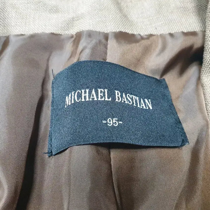 [BUNJANG] MICHEL BASTIEN Linen Short-Sleeve Jacket Brown Women&