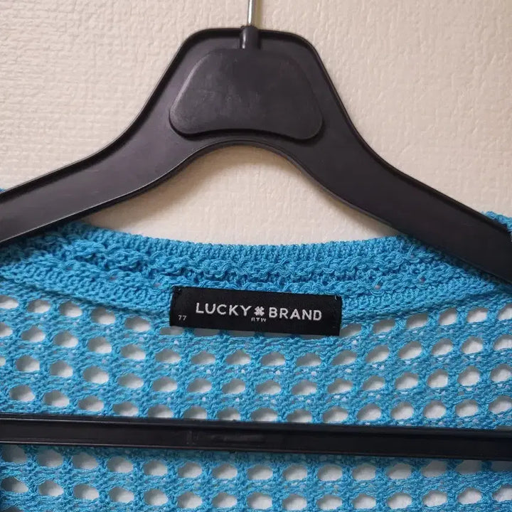 [BUNJANG] Lucky Brand Blue Crochet Cardigan Free Size / 럭키브랜드 블루 크로셰 가디건 프리