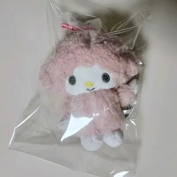 [BUNJANG] My Melody Piano Pink Fuzzy Plush Doll New / 마이멜로디 피아노 핑크 뽀글이 인형 새상품