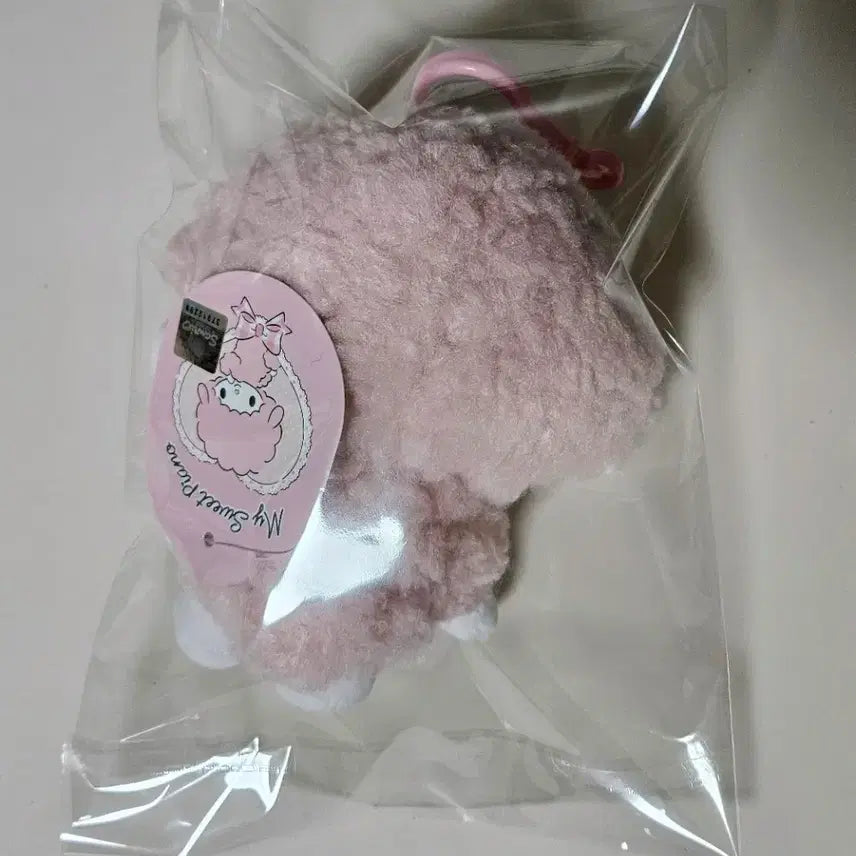 [BUNJANG] My Melody Piano Pink Fuzzy Plush Doll New / 마이멜로디 피아노 핑크 뽀글이 인형 새상품