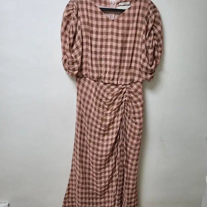 [BUNJANG] Jigott Shirring Long Dress / 지고트 셔링 롱 원피스 55