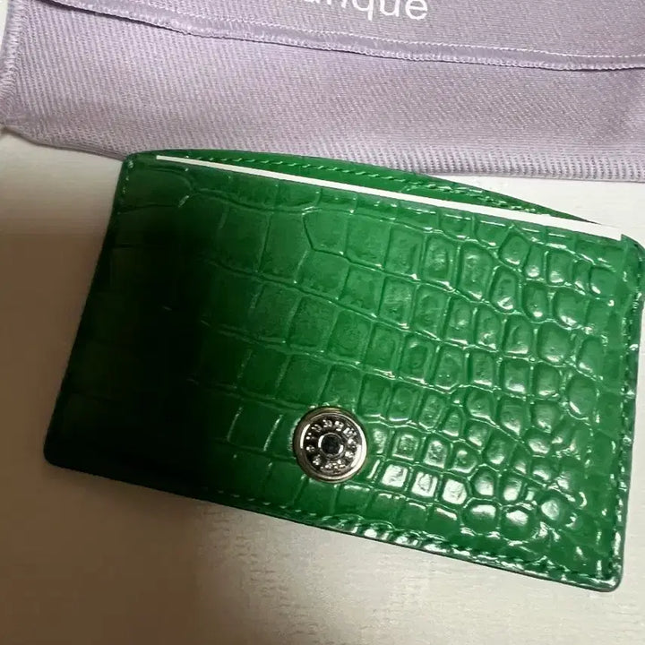 [BUNJANG] VUNQUE Leather Card Case Green / 분크 레더카드케이스_그린