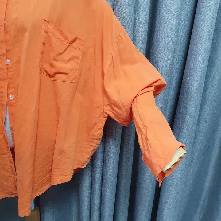 [BUNJANG] Vintage Orange Overshirt / 오버 오렌지 남방
