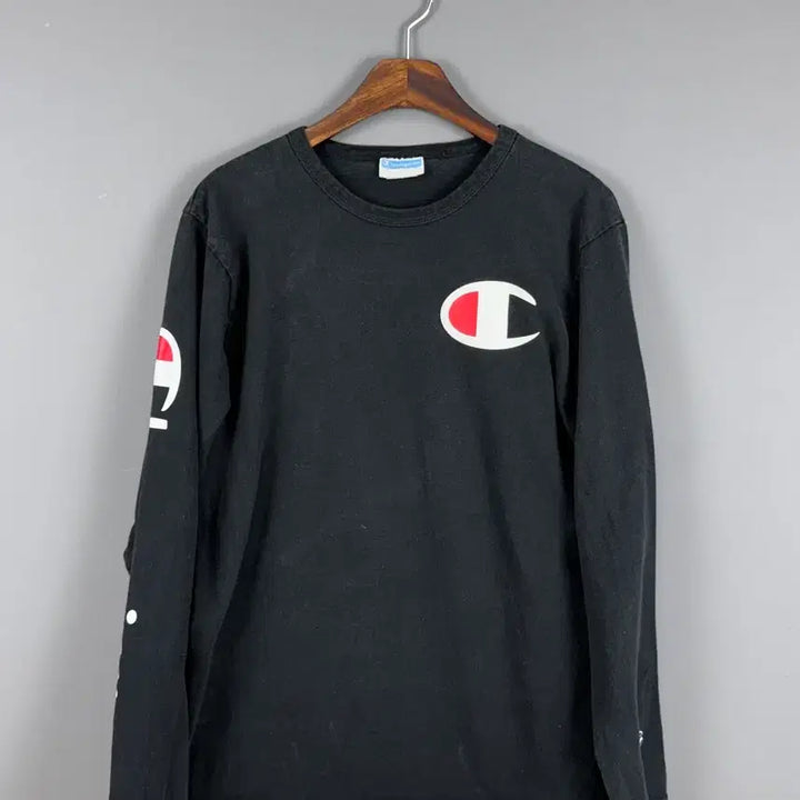 [BUNJANG] Champion Heritage Big Logo Long Sleeve T-Shirt / 챔피온 헤리티지 빅로고 긴팔 티셔츠 E50