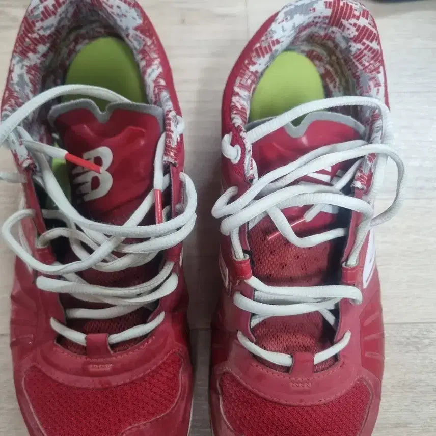 [BUNJANG] New Balance Red Baseball Cleats / 뉴발란스 빨간색 야구화