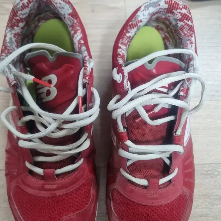[BUNJANG] New Balance Red Baseball Cleats / 뉴발란스 빨간색 야구화