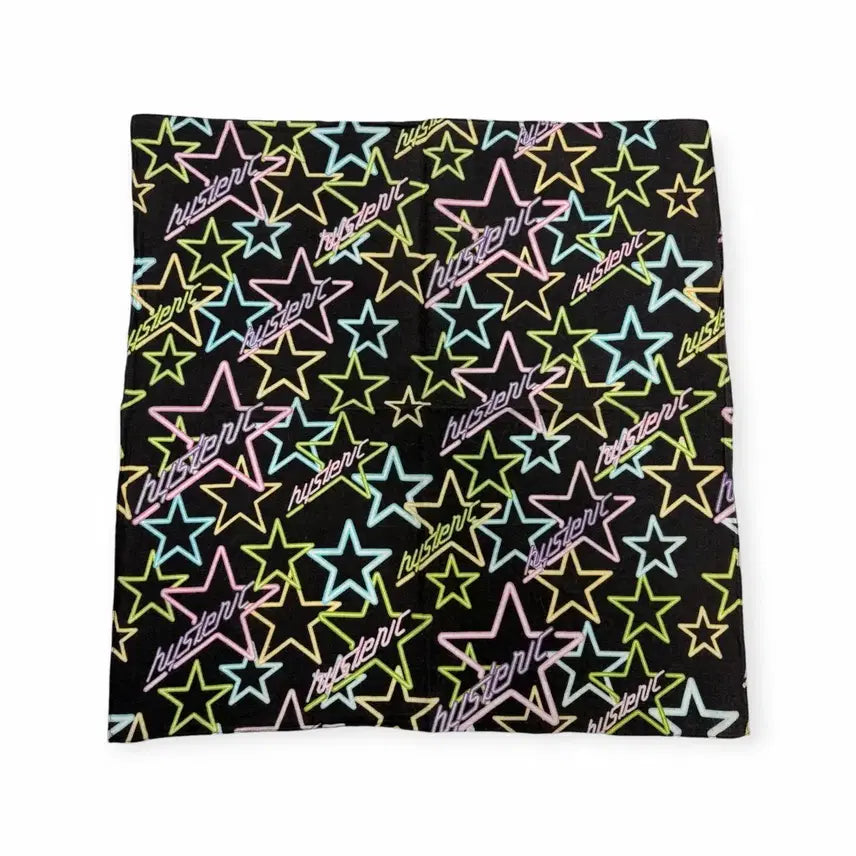 [BUNJANG] Hysteric Glamour Star Pattern Scarf Bandana Handkerchief / 히스테릭글래머 별 패턴 스카프 반다나 손수건