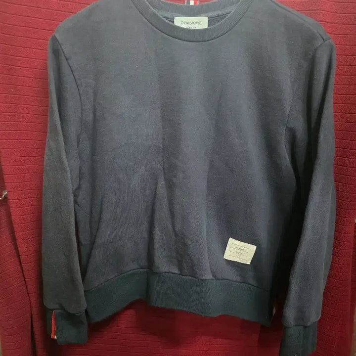 [BUNJANG] Thom Browne Navy Sweatshirt T-Shirt / 톰브라운 네이비 맨투맨 티셔츠