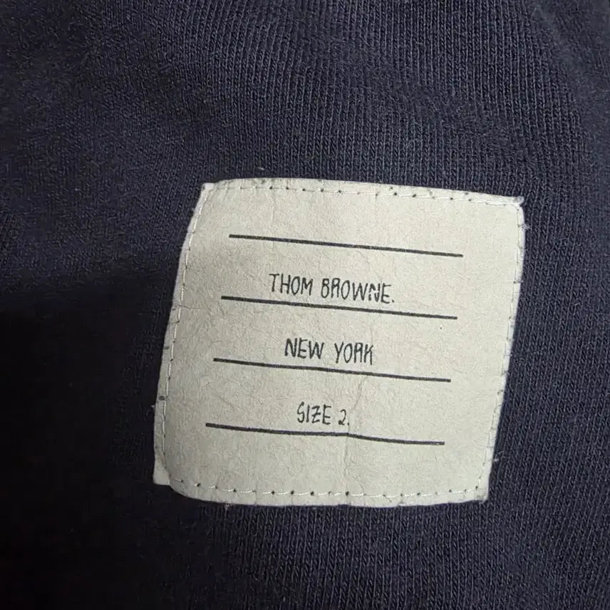 [BUNJANG] Thom Browne Navy Sweatshirt T-Shirt / 톰브라운 네이비 맨투맨 티셔츠