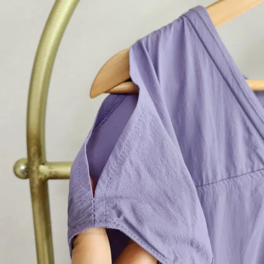 [BUNJANG] LINE EDITION Purple Tiered Long Dress / LINE 라인에디션 퍼플 캉캉 롱 원피스