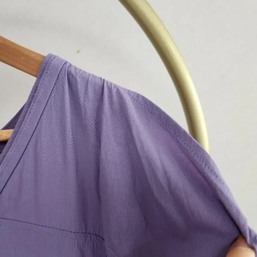 [BUNJANG] LINE EDITION Purple Tiered Long Dress / LINE 라인에디션 퍼플 캉캉 롱 원피스