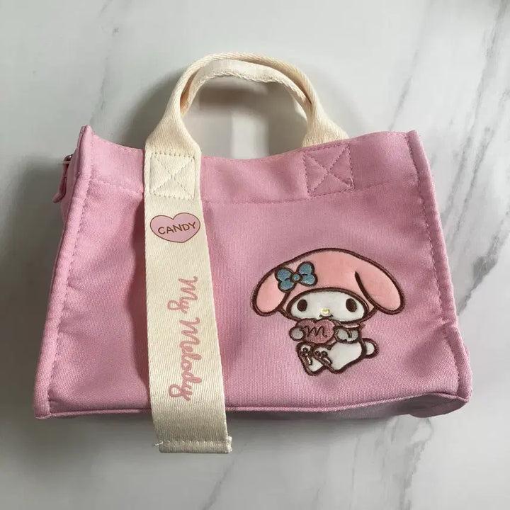 [BUNJANG] My Melody Canvas Mini Tote Bag Pink / 마이멜로디 캔버스 미니 토트백 핑크 (새상품)