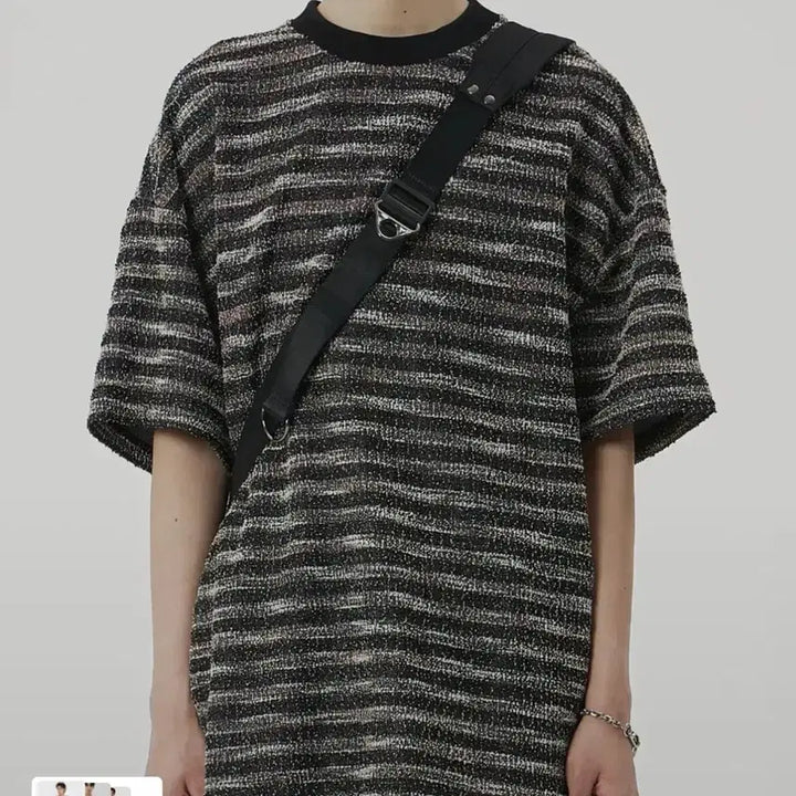 [BUNJANG] Maisonmined Bouclé Short Sleeve Knit T-Shirt / 메종미네드 부클 반팔니트 새상품/ 남성 티셔츠 / 남성 니트