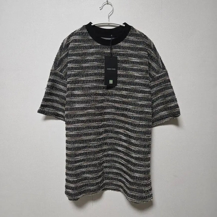 [BUNJANG] Maisonmined Bouclé Short Sleeve Knit T-Shirt / 메종미네드 부클 반팔니트 새상품/ 남성 티셔츠 / 남성 니트