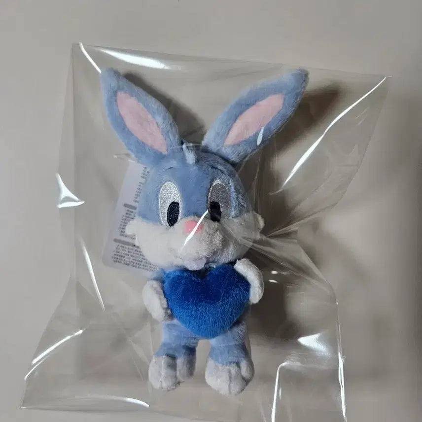 [BUNJANG] Bugs Bunny Heart Plush Charm / 벅스바니 하트 인형 키링 봉제인형