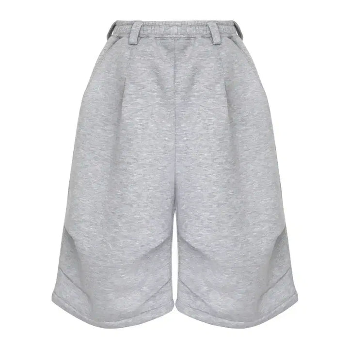 [BUNJANG] Kamien Balloon Bermuda Pants Grey / 카미엔 벌룬 버뮤다 팬츠 그레이