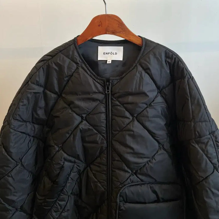 [BUNJANG] Enfold Diamond Quilting Jacket Black / 엔폴드 다이아몬드 퀄팅 자켓(정품)
