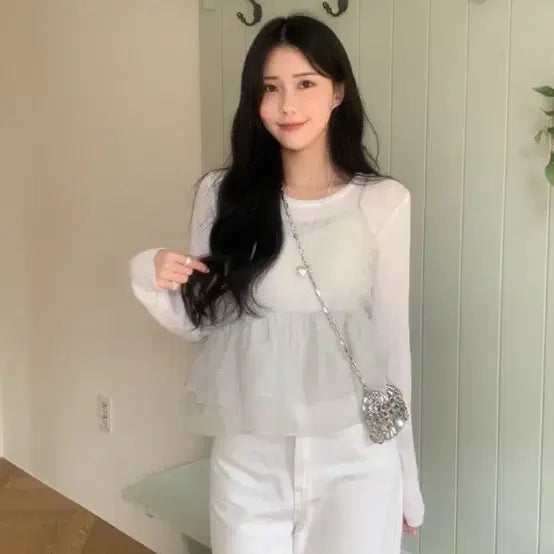 [BUNJANG] Aidin Able Knit and Blouse Set / 새상품) 에이딘에이블 코디세트