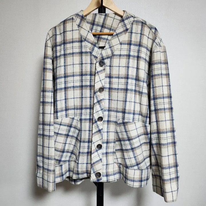 [BUNJANG] Oversized Fit Checkered Cardigan Jacket (New) / 오버핏 체크 가디건 자켓 새상품