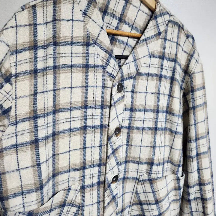 [BUNJANG] Oversized Fit Checkered Cardigan Jacket (New) / 오버핏 체크 가디건 자켓 새상품