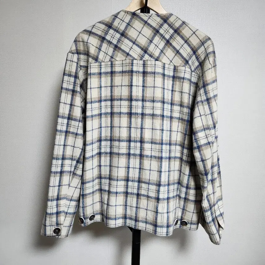 [BUNJANG] Oversized Fit Checkered Cardigan Jacket (New) / 오버핏 체크 가디건 자켓 새상품